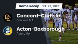 Recap: Concord-Carlisle  vs. Acton-Boxborough  2023