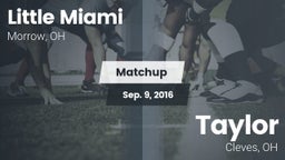 Matchup: Little Miami High vs. Taylor  2016