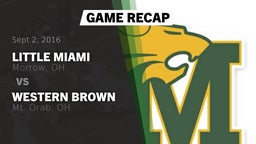 Recap: Little Miami  vs. Western Brown  2016