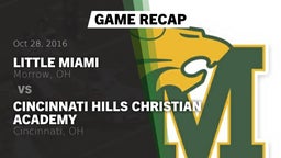 Recap: Little Miami  vs. Cincinnati Hills Christian Academy 2016