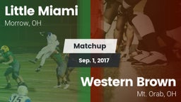 Matchup: Little Miami High vs. Western Brown  2017