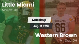 Matchup: Little Miami High vs. Western Brown  2018