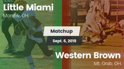 Matchup: Little Miami High vs. Western Brown  2019