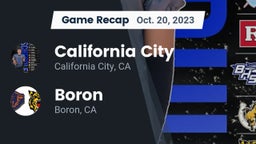 Recap: California City  vs. Boron  2023
