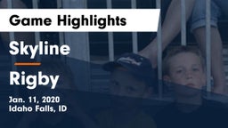 Skyline  vs Rigby  Game Highlights - Jan. 11, 2020
