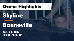 Skyline  vs Bonneville  Game Highlights - Jan. 21, 2020