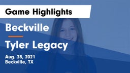 Beckville  vs Tyler Legacy  Game Highlights - Aug. 28, 2021