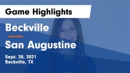 Beckville  vs San Augustine  Game Highlights - Sept. 28, 2021