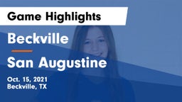 Beckville  vs San Augustine  Game Highlights - Oct. 15, 2021