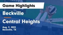 Beckville  vs Central Heights  Game Highlights - Aug. 9, 2022