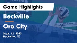 Beckville  vs Ore City  Game Highlights - Sept. 12, 2023