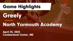 Greely  vs North Yarmouth Academy Game Highlights - April 25, 2023