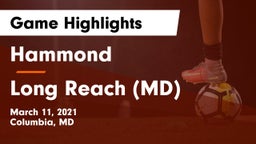 Hammond vs Long Reach  (MD) Game Highlights - March 11, 2021