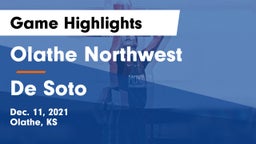 Olathe Northwest  vs De Soto  Game Highlights - Dec. 11, 2021