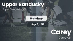 Matchup: Upper Sandusky vs. Carey  2016