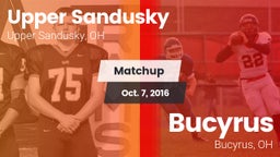 Matchup: Upper Sandusky vs. Bucyrus  2016