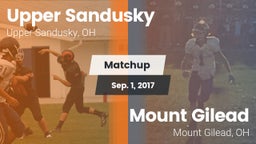 Matchup: Upper Sandusky vs. Mount Gilead  2017