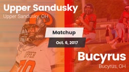 Matchup: Upper Sandusky vs. Bucyrus  2017