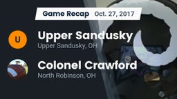 Recap: Upper Sandusky  vs. Colonel Crawford  2017