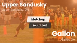 Matchup: Upper Sandusky vs. Galion  2018