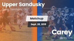 Matchup: Upper Sandusky vs. Carey  2018