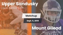 Matchup: Upper Sandusky vs. Mount Gilead  2019