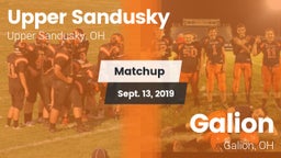 Matchup: Upper Sandusky vs. Galion  2019