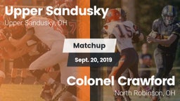 Matchup: Upper Sandusky vs. Colonel Crawford  2019