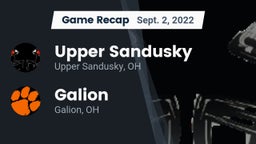 Recap: Upper Sandusky  vs. Galion  2022