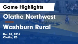 Olathe Northwest  vs Washburn Rural Game Highlights - Dec 02, 2016