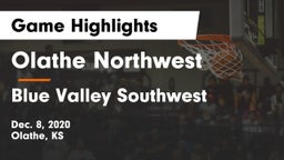 Olathe Northwest  vs Blue Valley Southwest  Game Highlights - Dec. 8, 2020