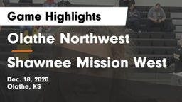 Olathe Northwest  vs Shawnee Mission West Game Highlights - Dec. 18, 2020