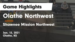 Olathe Northwest  vs Shawnee Mission Northwest  Game Highlights - Jan. 13, 2021