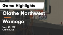 Olathe Northwest  vs Wamego  Game Highlights - Jan. 18, 2021
