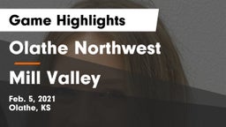 Olathe Northwest  vs Mill Valley  Game Highlights - Feb. 5, 2021