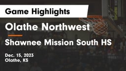 Olathe Northwest  vs Shawnee Mission South HS Game Highlights - Dec. 15, 2023