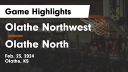 Olathe Northwest  vs Olathe North  Game Highlights - Feb. 23, 2024