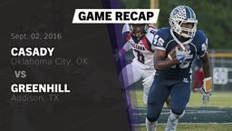 Recap: Casady  vs. Greenhill  2016