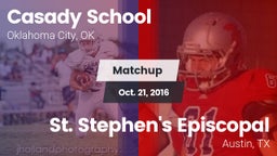 Matchup: Casady  vs. St. Stephen's Episcopal  2016