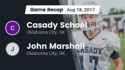 Recap: Casady School vs. John Marshall  2017