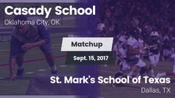 Matchup: Casady  vs. St. Mark's School of Texas 2017