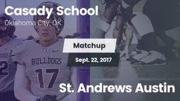 Matchup: Casady  vs. St. Andrews Austin 2017