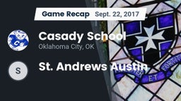 Recap: Casady School vs. St. Andrews Austin 2017
