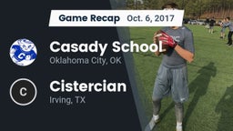 Recap: Casady School vs. Cistercian  2017