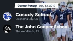 Recap: Casady School vs. The John Cooper School 2017