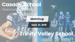 Matchup: Casady  vs. Trinity Valley School 2018
