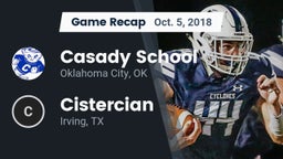 Recap: Casady School vs. Cistercian  2018