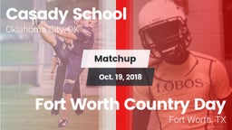 Matchup: Casady  vs. Fort Worth Country Day  2018