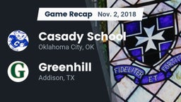 Recap: Casady School vs. Greenhill  2018