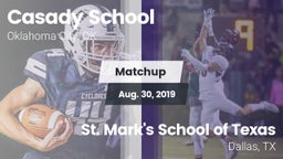 Matchup: Casady  vs. St. Mark's School of Texas 2019